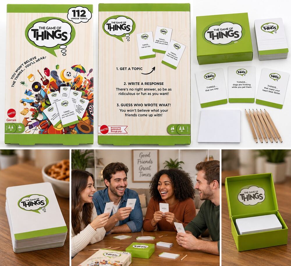 The Game of Things Party Game – Mattel – 112 Unique Topics